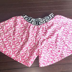 Versace Pink Logo Athletic Skort